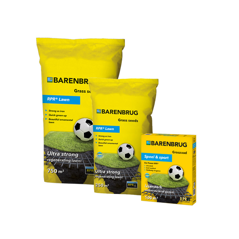 RPR Lawn speel- en sportgazon graszaad voor een sterk en slijtvast gazon.