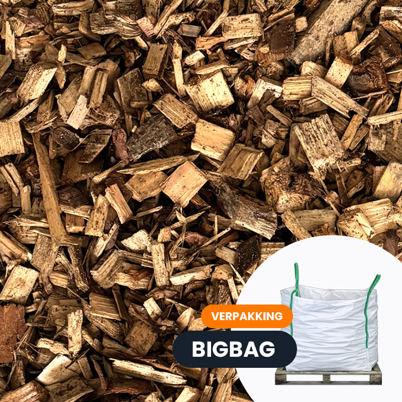 Houtsnippers PREMIUM Houtsnippers PREMIUM in bigbag - Afbeelding 1