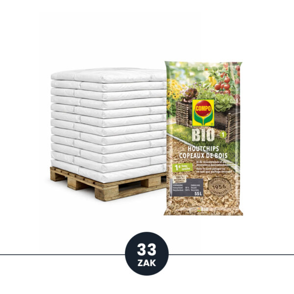 COMPO® BIO Houtchips 20-40 mm (55 Liter) - 33 zakken