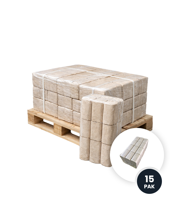 15 pakken RUF briketten 15 pakken - RUF Briketten - Afbeelding 1