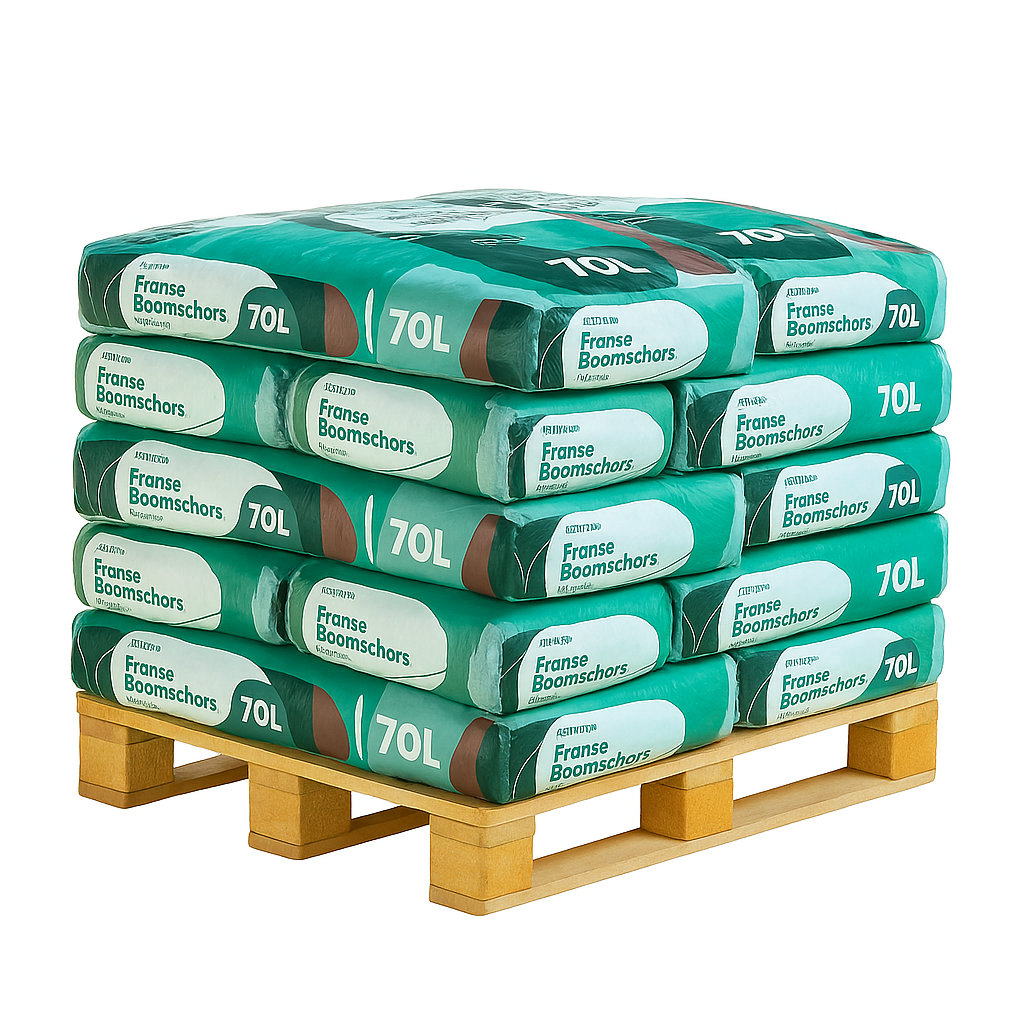 Boomschors fijn - 20 zakken 20 zakken - Franse boomschors fijn 4-8mm 70L zak - Afbeelding 1