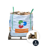 Ovengedroogd haardhout BUDGET MIX - Bigbag 1 kuub