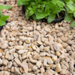 Castle grind 14–20 mm aangelegd als siertoepassing in tuinpad