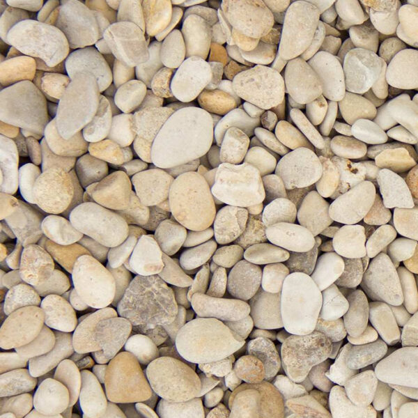 Fijn Castle grind 5–8 mm met afgeronde steentjes in gemengde kleuren