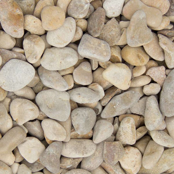 Castle grind 8–16 mm met afgeronde steentjes in beige en grijstinten