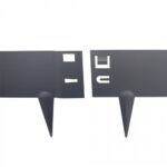 Antraciet borderrand 100 x 10 cm - Afbeelding 3