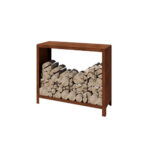 Cortenstaal houtopslag - INDIANA (100x120x40cm)