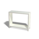 Gepoedercoat staal houtopslag - INDIANA (100x120x40cm) - RAL9010 MAT (Wit)