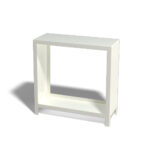 Gepoedercoat staal houtopslag - INDIANA (100x100x40cm) - RAL9010 MAT (Wit) - Afbeelding 2