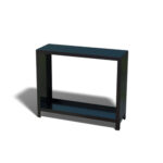 Gepoedercoat staal houtopslag - INDIANA (100x120x40cm) - RAL9005 MAT (Zwart) - Afbeelding 2