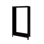 Gepoedercoat staal houtopslag - INDIANA - 180x100x40cm - RAL9005 Mat (Zwart) - Afbeelding 2