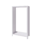 Gepoedercoat staal houtopslag - INDIANA - 180 x 100 x 40 cm - RAL9010 Mat (Wit) - Afbeelding 2