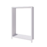 Gepoedercoat staal houtopslag - INDIANA - 180 x 120 x 40 cm - RAL9010 Mat (Wit) - Afbeelding 2