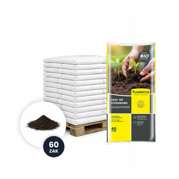 Florentus BIO potgrond voor Zaaien en stekken 40L – VOLLE PALLET (60 zakken)