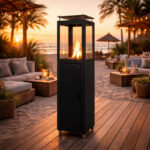 Pellet terrasverwarmer - Square - Zwart - Afbeelding 4