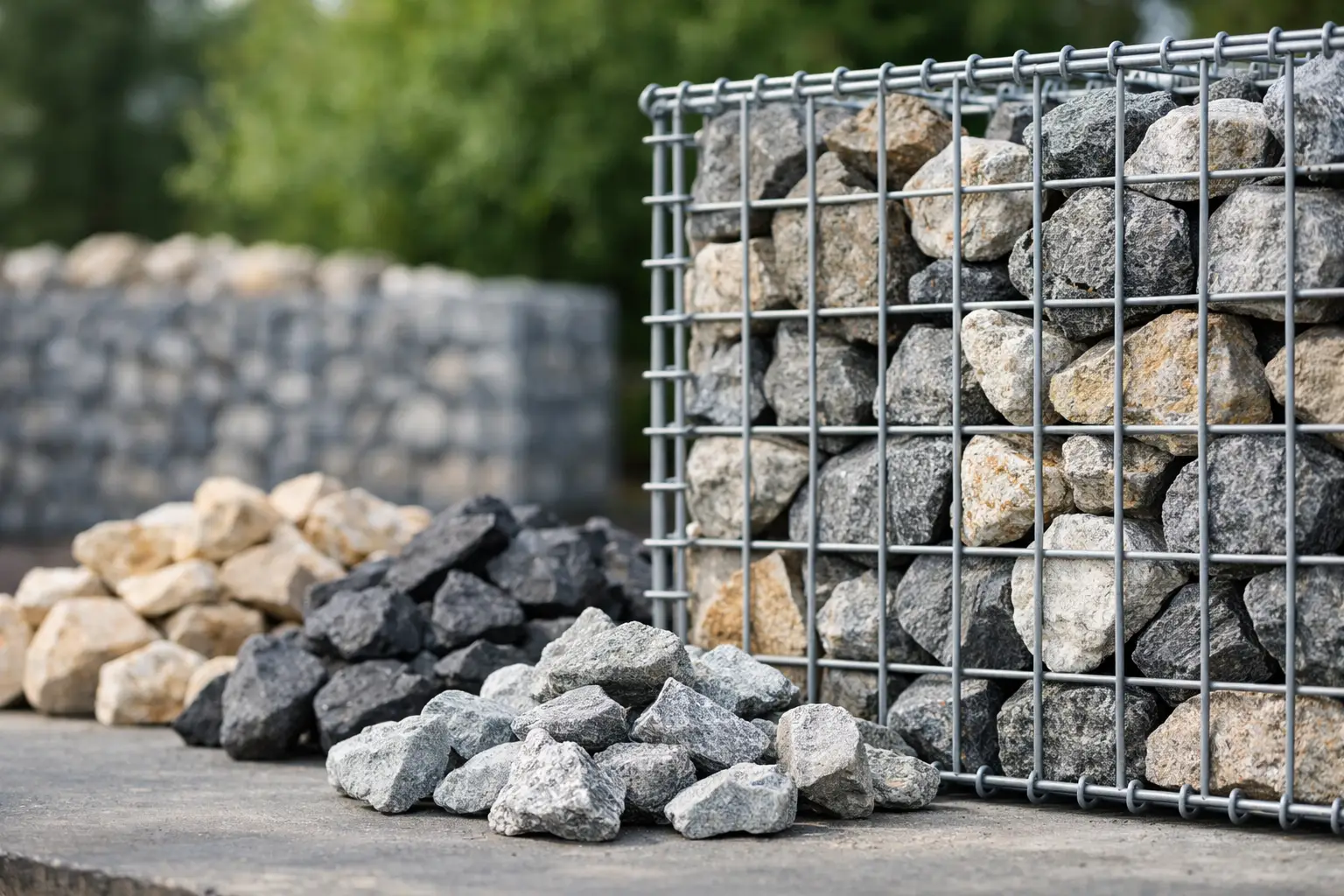 Breuksteen voor schanskorf kiezen