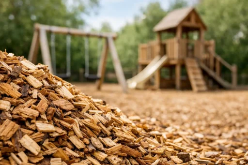 Houtsnippers voor speelplaats kiezen