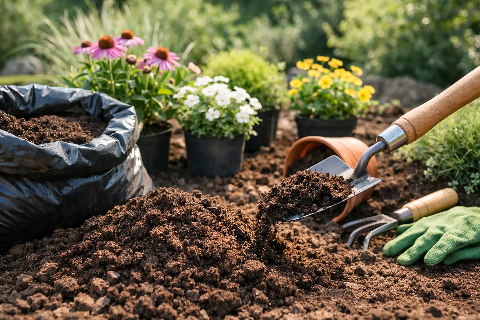 Welke aanplantgrond voor border planten?