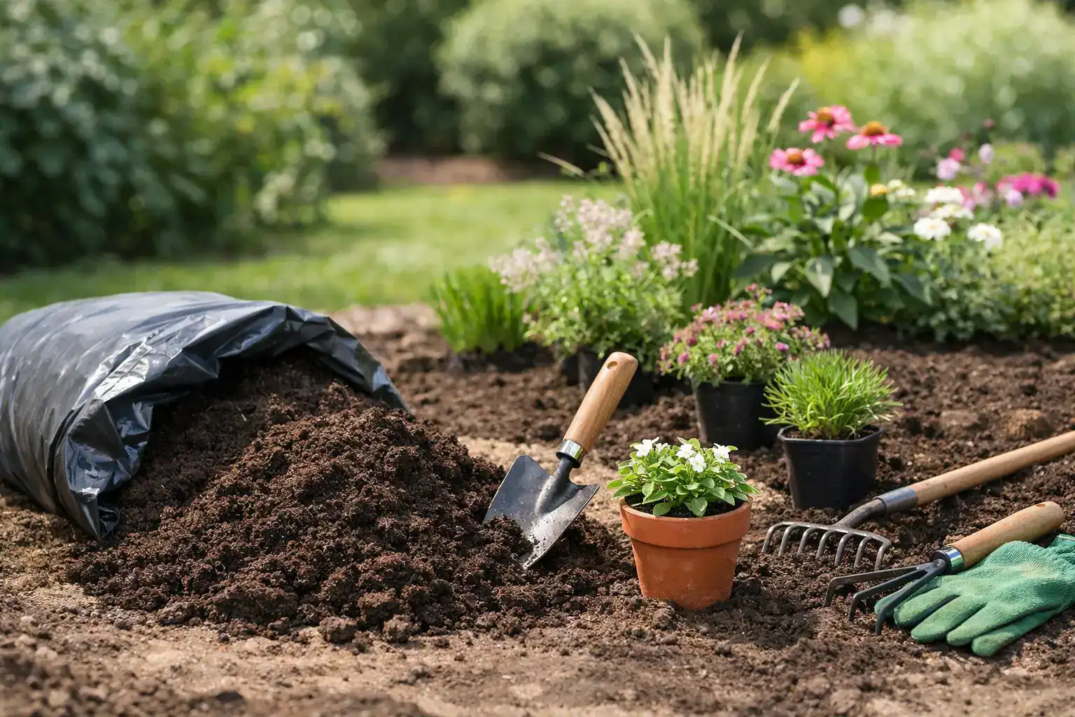 Aanplantgrond voor nieuwe borders kiezen