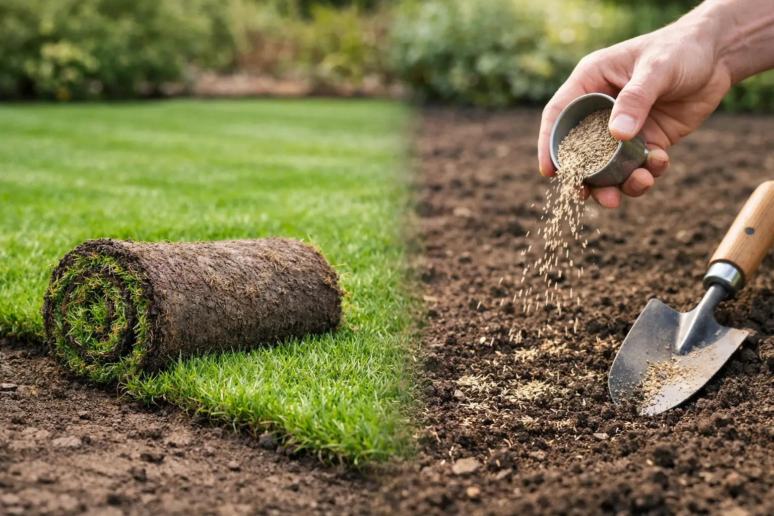Graszoden of graszaad vergelijken in je tuin