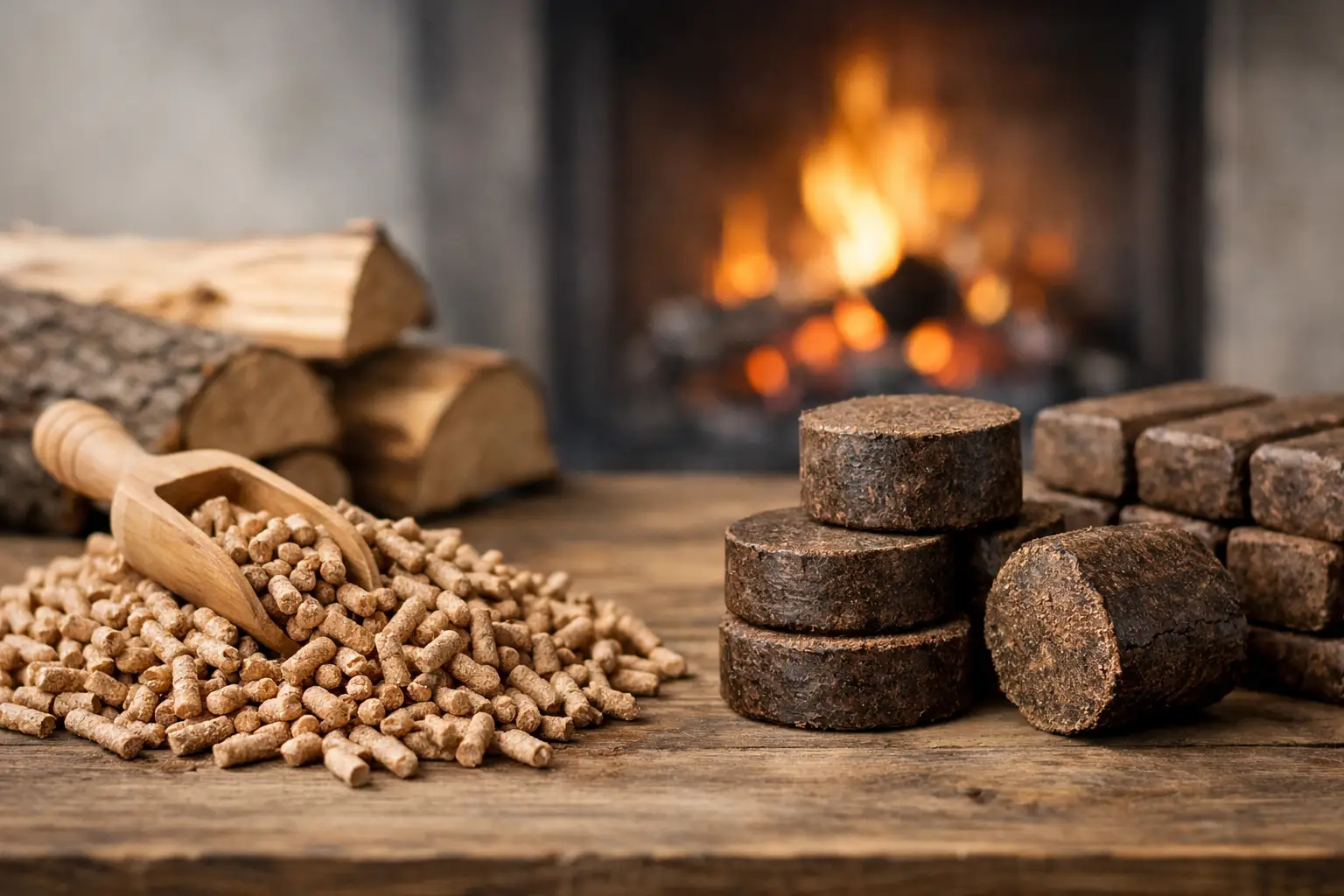 Houtpellets versus houtbriketten kiezen