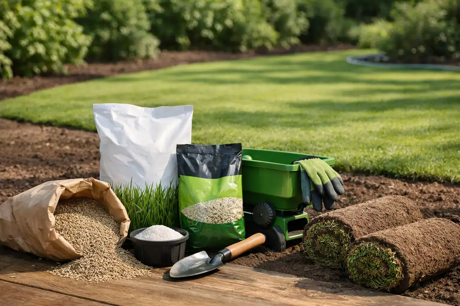 Tuinpakket voor nieuw gazon kiezen