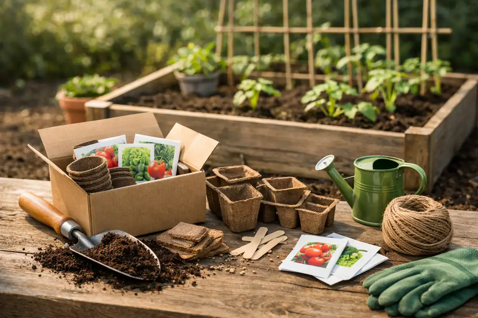 Moestuin starten met pakket: slim beginnen