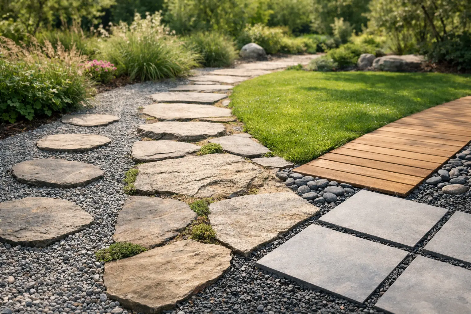 Beste materialen voor tuinpad kiezen