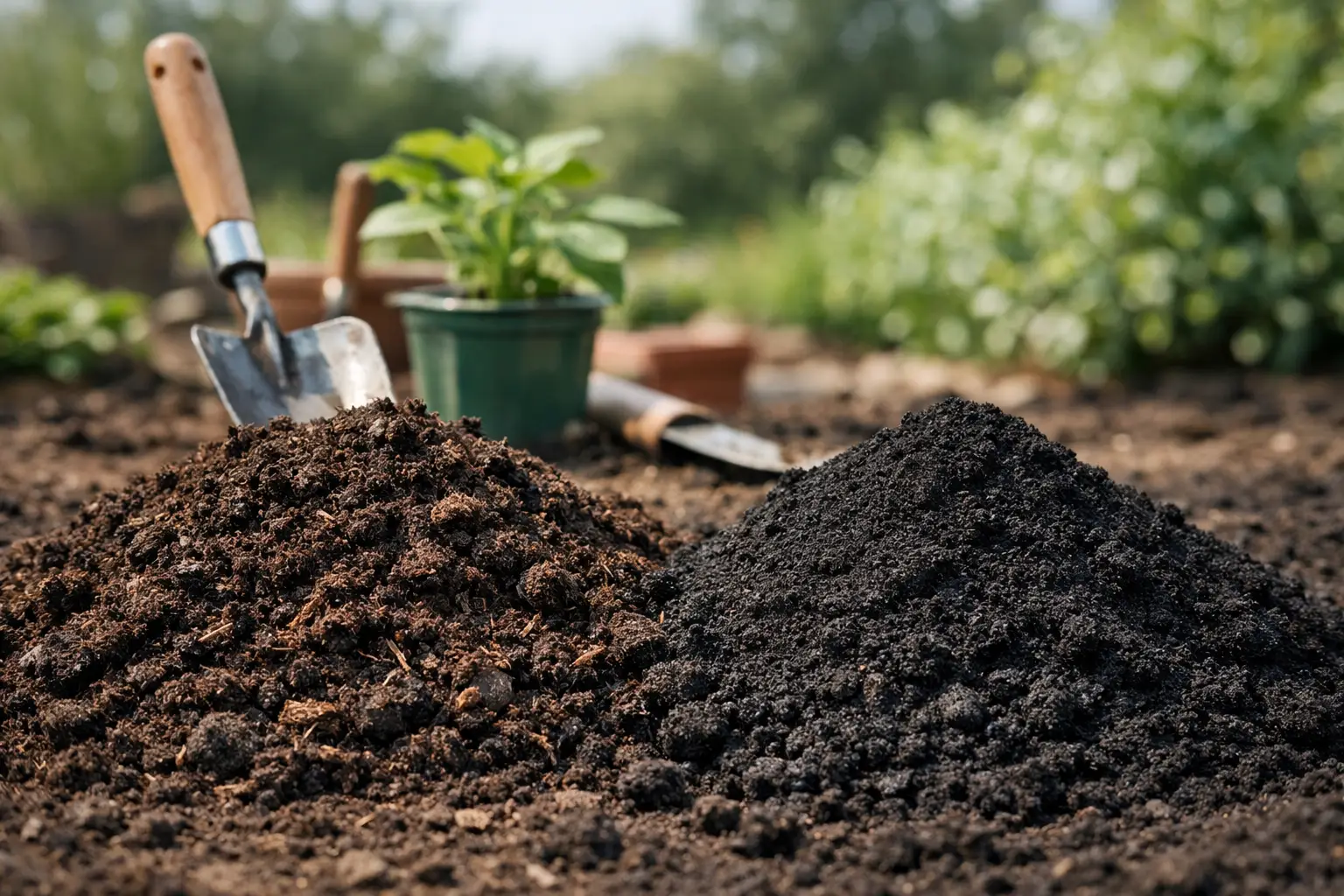 Tuinaarde of zwarte grond kiezen?