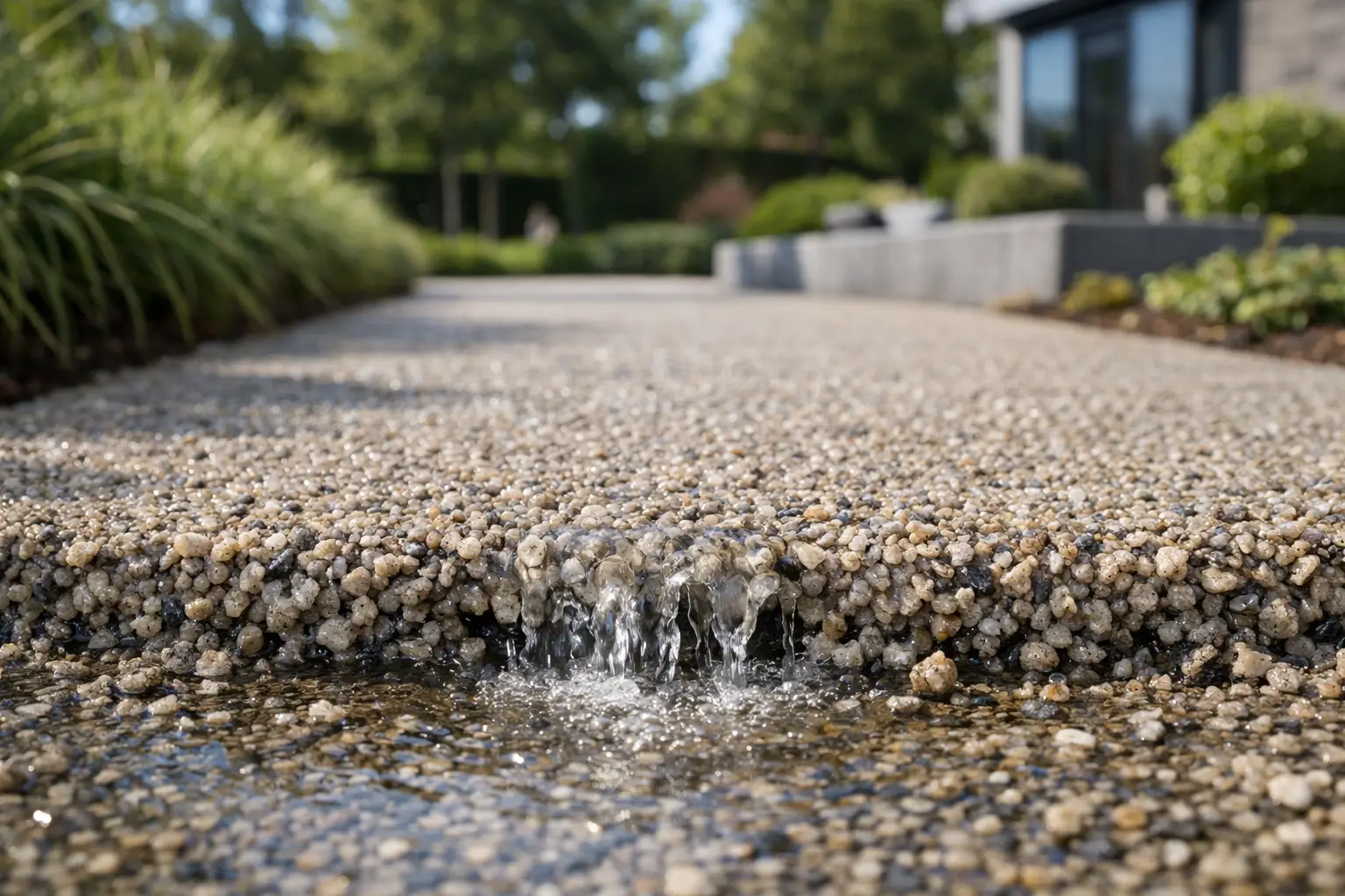 Aquado is een unieke waterdoorlatende halfverharding