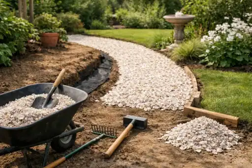 Schelpenpad zelf aanleggen in je tuin in 7 stappen