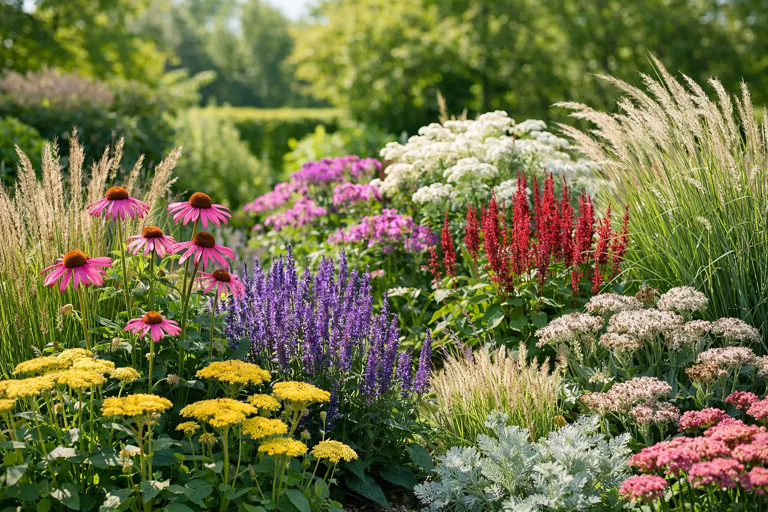 Tuinpakket voor border met kleur en structuur
