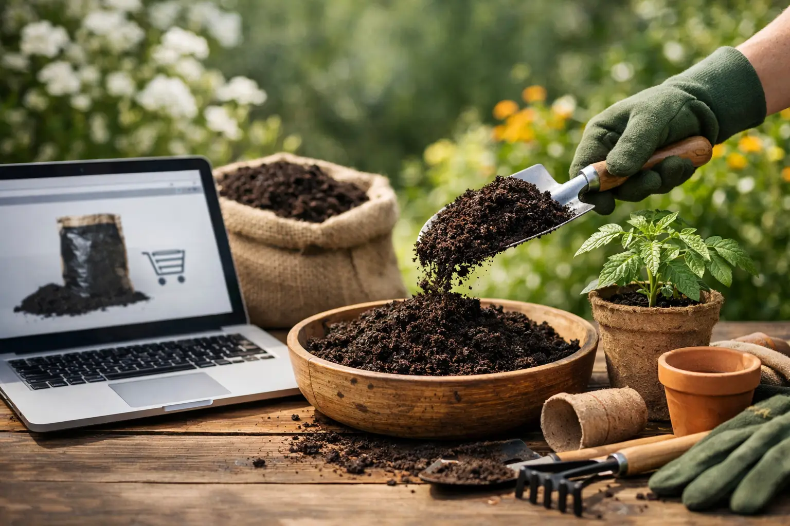 Compost bestellen online voor een gezonde tuin