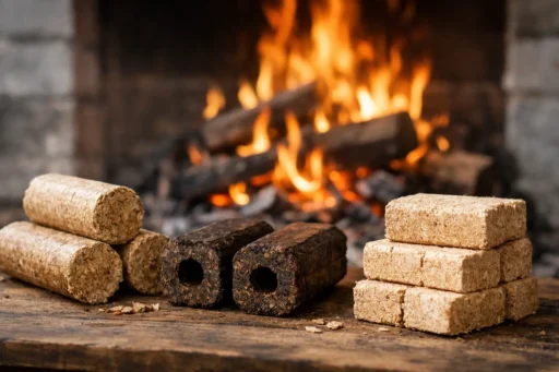 Welke houtbriketten geven lang warmte?