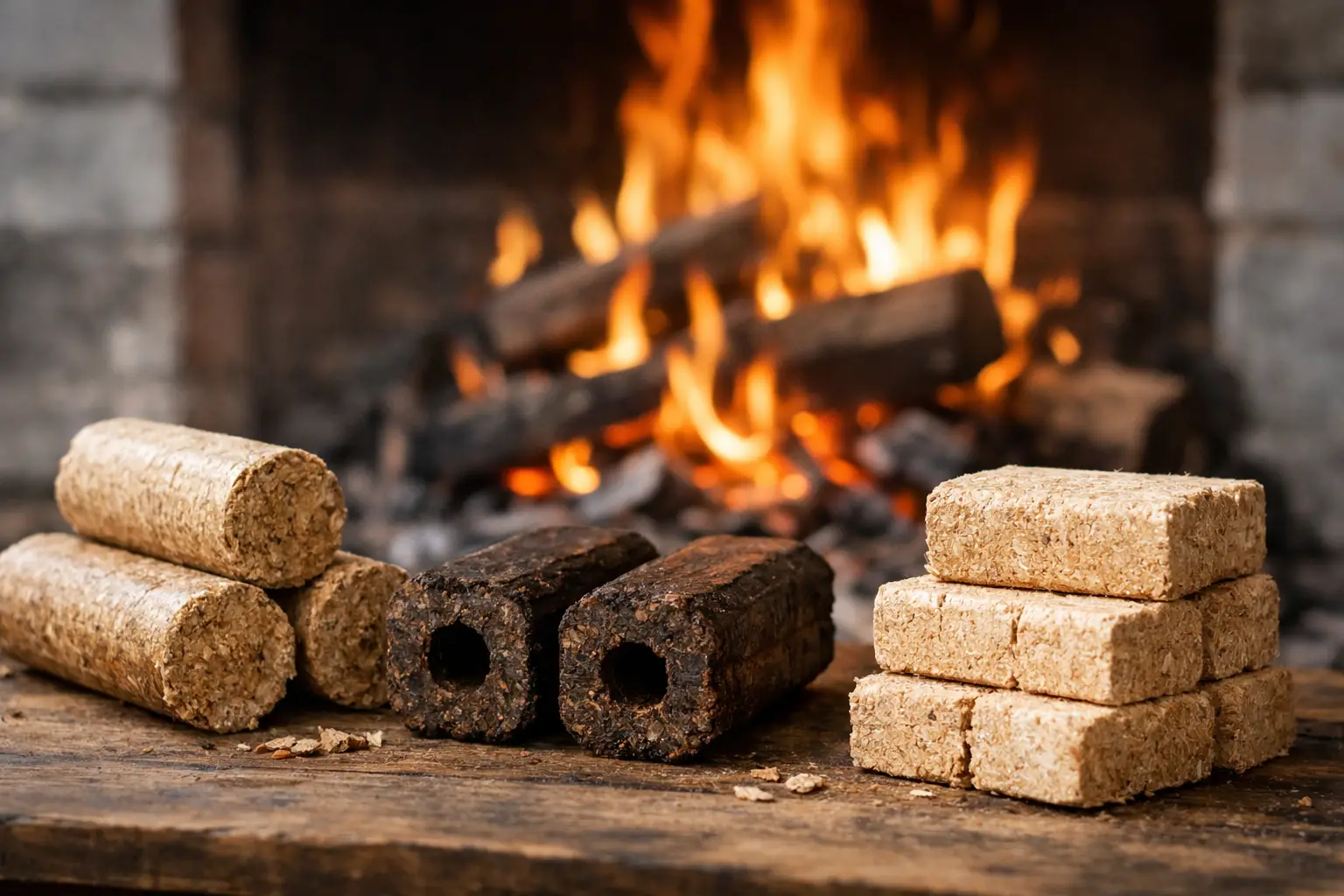 Welke houtbriketten geven lang warmte?