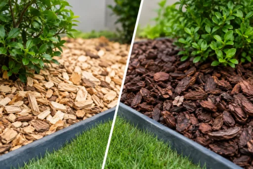 Houtsnippers versus cacaodoppen als border