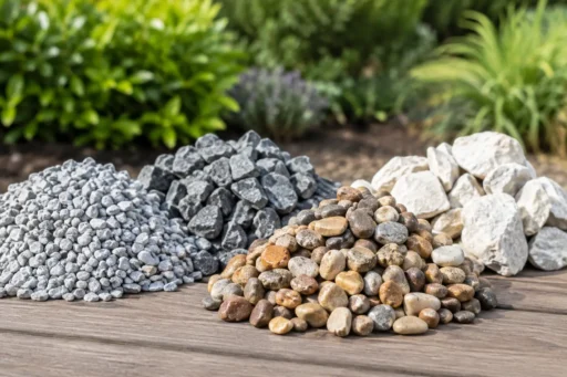 Vier soorten grind voor drainage in je tuin