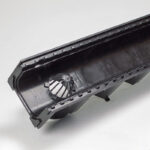 ACO Hexaline set eindplaten zwart onderuitloop en bladkorf (complete aansluitset) - Afbeelding 2